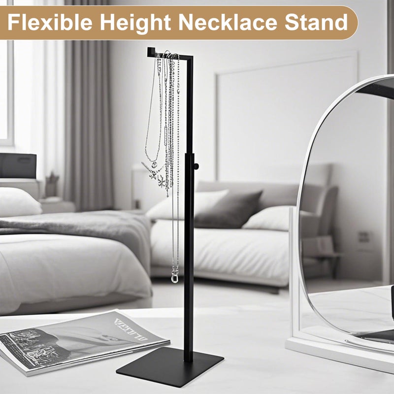 Elitnus Black Bag Handbag Display Stand - Set of 2 Retail Countertop Adjustable Height Purse Display Stands Rack - Metal Purse Display Holder for Trade Show - Image 4